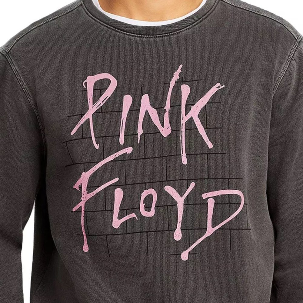 John Varvatos Men's Pink Floyd The Wall Classic Rock Graphic Sweatshirt Charcoal - Picture 2 of 5